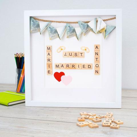 Originelles Geldgeschenk zur Hochzeit: Bastelanleitung für einen 3D-Bilderrahmen Originelles Geldgeschenk zur Hochzeit: Bastelanleitung für einen 3D-Bilderrahmen