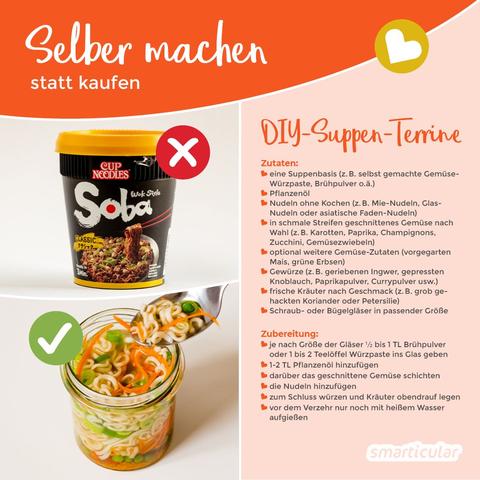 Genuss ohne Reue: Selbergemachte Instant-Suppe statt Fertigprodukte Genuss ohne Reue: Selbergemachte Instant-Suppe statt Fertigprodukte