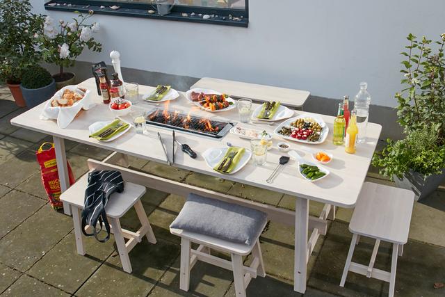 DIY-Projekt: Bauanleitung für einen Grilltisch mit Grilleinsatz
