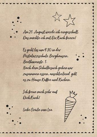 Kreative Ideen für den Text in der Karte zur Einschulung Kreative Ideen für den Text in der Karte zur Einschulung