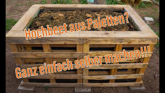 Günstiges DIY-Projekt: Ein Hochbeet aus Paletten selbst bauen Günstiges DIY-Projekt: Ein Hochbeet aus Paletten selbst bauen
