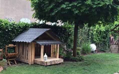 Selbermachen: Eine gemütliche Hundehütte aus Paletten bauen