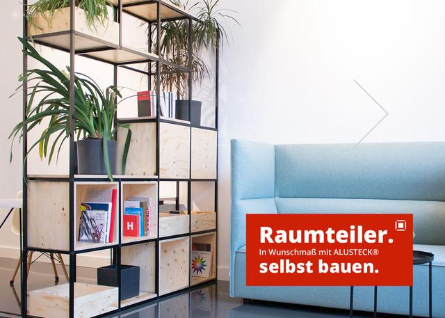 Praktische Lösungen für einen selbstgebauten Raumteiler Praktische Lösungen für einen selbstgebauten Raumteiler