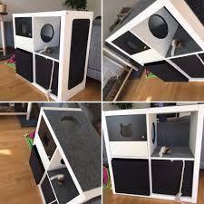 Kreative Idee für Katzenliebhaber: Selbstgemachter Schrank für das Katzenklo