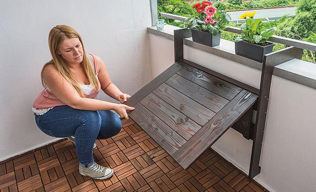 Balkon-Klapptisch: Die ideale Lösung für kleine Balkone zum selber bauen Balkon-Klapptisch: Die ideale Lösung für kleine Balkone zum selber bauen