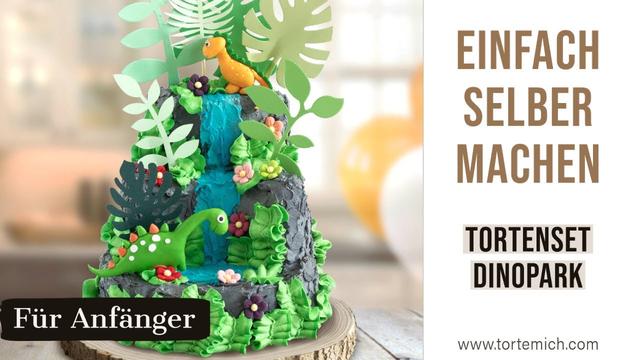 Einfache und schnelle Dino-Torte zum Selbermachen Einfache und schnelle Dino-Torte zum Selbermachen