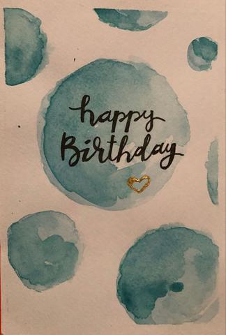 Blumige Geburtstagskarten selbst gestalten Blumige Geburtstagskarten selbst gestalten