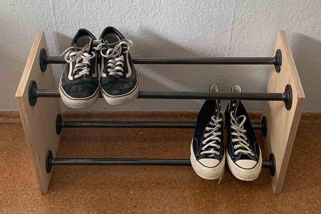 Schuhregal selber bauen: 3 inspirierende Ideen aus Holz und Rohren