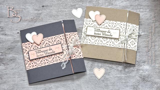 Bastelanleitung: Individuelle Hochzeitskarten selber machen