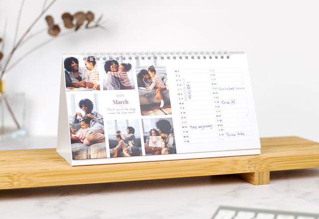 Mit eigenen Fotos und Texten: Tischkalender ganz nach Ihrem Geschmack gestalten Mit eigenen Fotos und Texten: Tischkalender ganz nach Ihrem Geschmack gestalten
