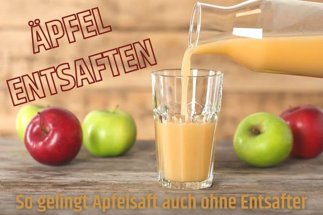 Ohne Entsafter zum frischen Apfelsaft: So gelingt die Herstellung zu Hause