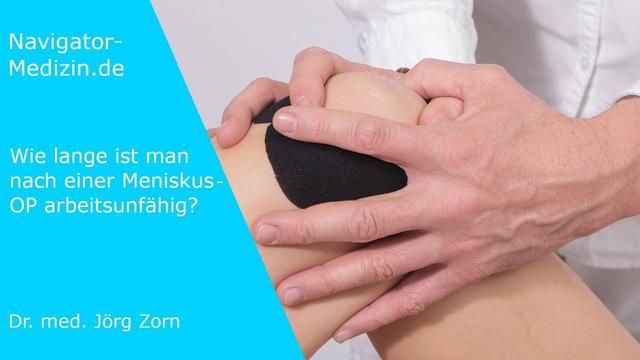 Arbeitsunfähigkeit nach einer Meniskus-Operation: Was Sie erwartet Arbeitsunfähigkeit nach einer Meniskus-Operation: Was Sie erwartet