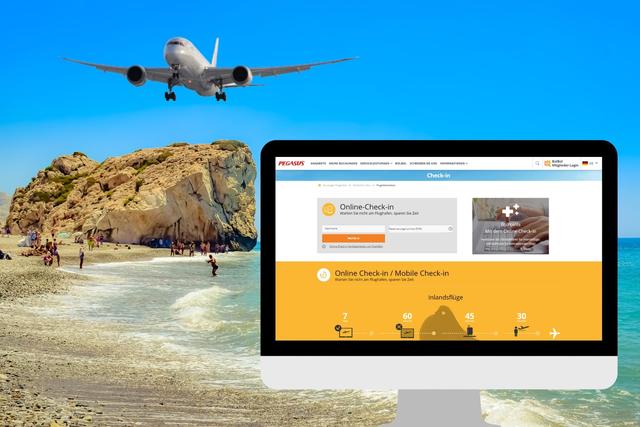 Ab wann steht der Online Check-in bei Pegasus zur Verfügung?