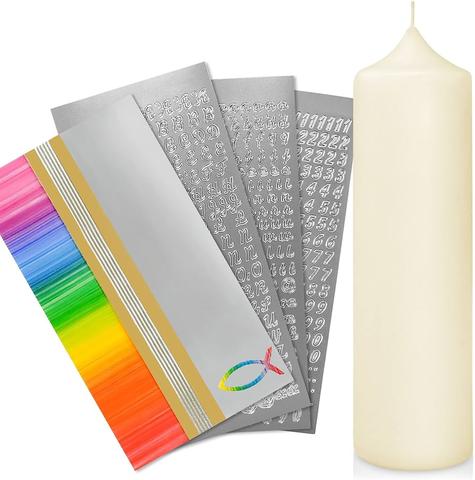 Lange Brenndauer und sichere Handhabung: Taufkerze selber machen Set für Jungen und Mädchen Lange Brenndauer und sichere Handhabung: Taufkerze selber machen Set für Jungen und Mädchen