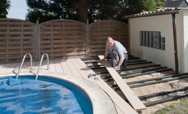 Poolumrandung einfach selbst bauen SchrittfürSchrittAnleitung
