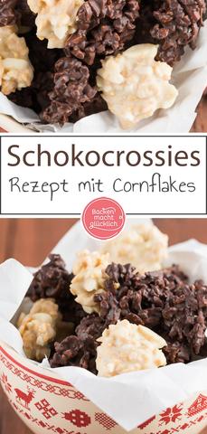 Leckere Knusperhäufchen selber machen: Schoko-Crossies mit Mandeln oder Nüssen