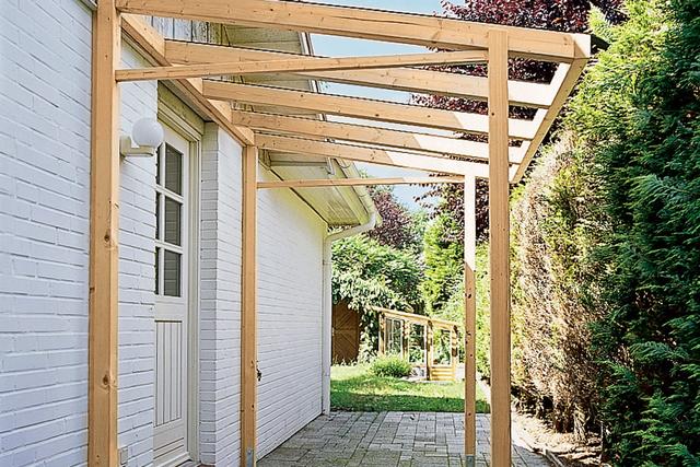 SchrittfürSchrittAnleitung zum Bau eines Vordachs aus Holz Sieu