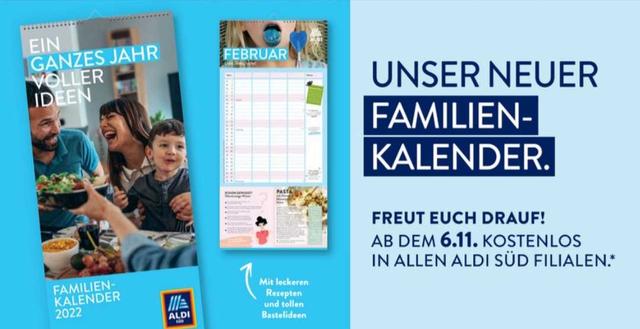 Jetzt sichern: Kostenloser Aldi Familienkalender 2023 abholen Jetzt sichern: Kostenloser Aldi Familienkalender 2023 abholen