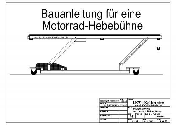 Motorrad Hebebühne selber bauen: Wichtige Faktoren und Voraussetzungen Motorrad Hebebühne selber bauen: Wichtige Faktoren und Voraussetzungen
