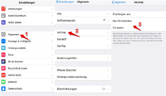 Kontrolle über AirDrop: Einstellungen und Optionen im Überblick Kontrolle über AirDrop: Einstellungen und Optionen im Überblick