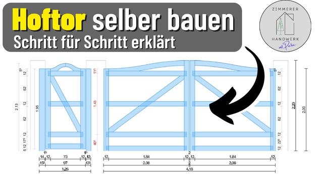 Bauanleitung für ein zweiflügeliges Gartentor: Schönes und praktisches DIY-Projekt Bauanleitung für ein zweiflügeliges Gartentor: Schönes und praktisches DIY-Projekt