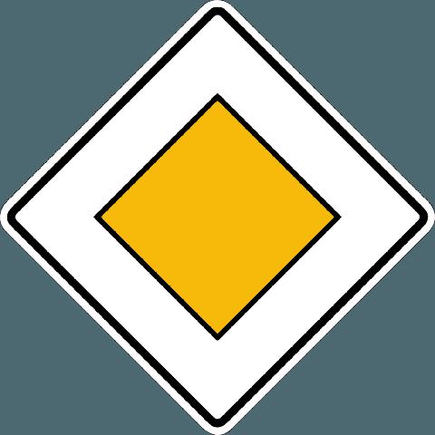 Was bedeutet das Verkehrszeichen für Vorfahrt?