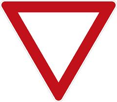 Verständnis des Verkehrszeichens "Vorfahrt"