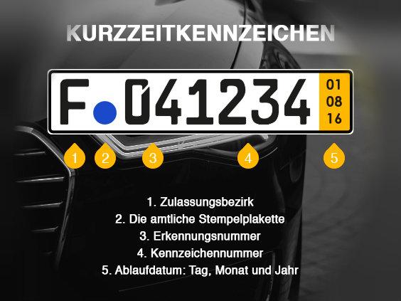 Voraussetzungen für die Beantragung eines Kurzzeitkennzeichens Voraussetzungen für die Beantragung eines Kurzzeitkennzeichens