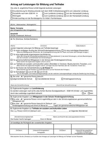 Zu welchem Zeitpunkt werden Leistungen für Bildung und Teilhabe ausgezahlt?