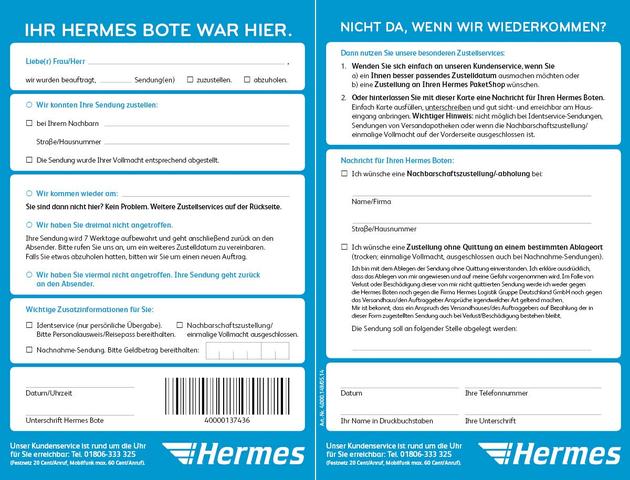 Keine Zeit verschwenden: Mit Parcello wissen, wann der Hermes Bote da ist Keine Zeit verschwenden: Mit Parcello wissen, wann der Hermes Bote da ist