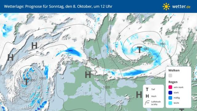 Wetterupdate: Regen erwartet in Deutschland Wetterupdate: Regen erwartet in Deutschland