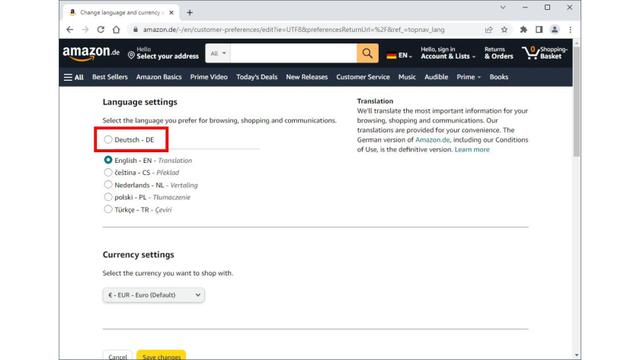 Warum erscheint Amazon in englischer Sprache? So ändern Sie es zu Deutsch Warum erscheint Amazon in englischer Sprache? So ändern Sie es zu Deutsch