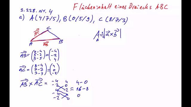 Analytische Geometrie: Bestimmung von Flächeninhalten Analytische Geometrie: Bestimmung von Flächeninhalten