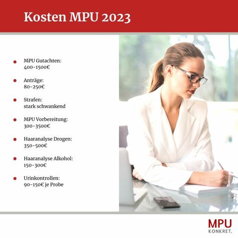 MPU-Preisliste 2022: Wie hoch sind die Kosten einer medizinisch-psychologischen Untersuchung? MPU-Preisliste 2022: Wie hoch sind die Kosten einer medizinisch-psychologischen Untersuchung?