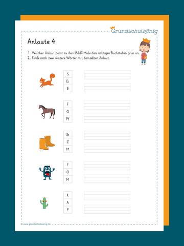 Was sind Anlaute? Eine Einführung in die Rechtschreibung für die Grundschule Was sind Anlaute? Eine Einführung in die Rechtschreibung für die Grundschule