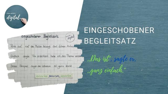 Wie man Begleitsätze korrekt in der deutschen Sprache einsetzt Wie man Begleitsätze korrekt in der deutschen Sprache einsetzt