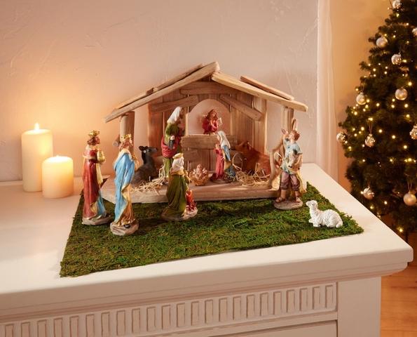 Weihnachtsdeko zum Stecken: Moderne Weihnachtskrippe als besonderer Blickfang Weihnachtsdeko zum Stecken: Moderne Weihnachtskrippe als besonderer Blickfang