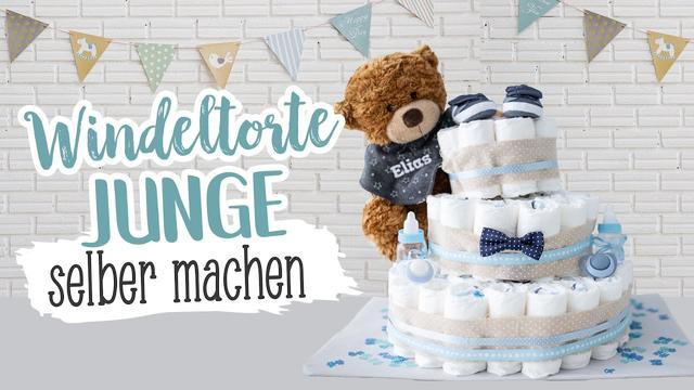 Originelle Windeltorten-Ideen für kleine Jungs zum Selbermachen Originelle Windeltorten-Ideen für kleine Jungs zum Selbermachen